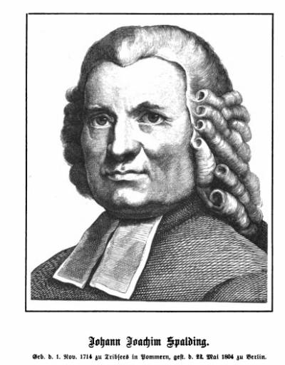 Portrait Johann Joachim Spalding