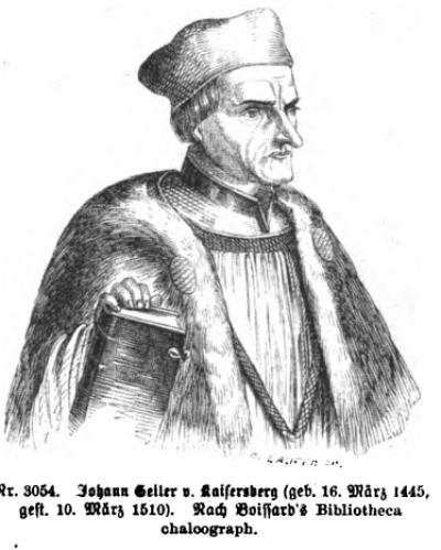 Portrait Johannes Geiler von Kaisersberg